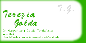 terezia golda business card